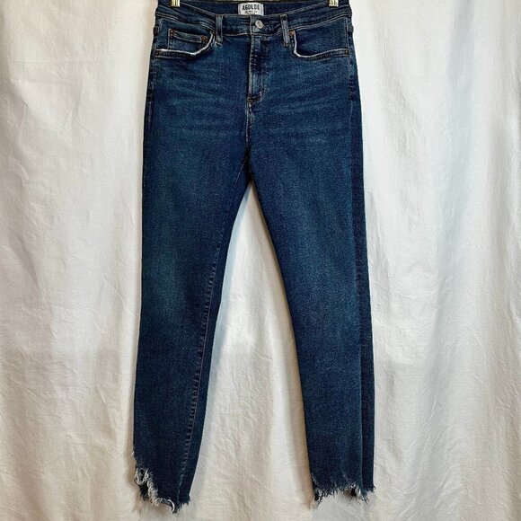 AGOLDE | Sophie High Rise Skinny Crop Jeans with Raw Hem | Size 29 - Picture 1 of 12